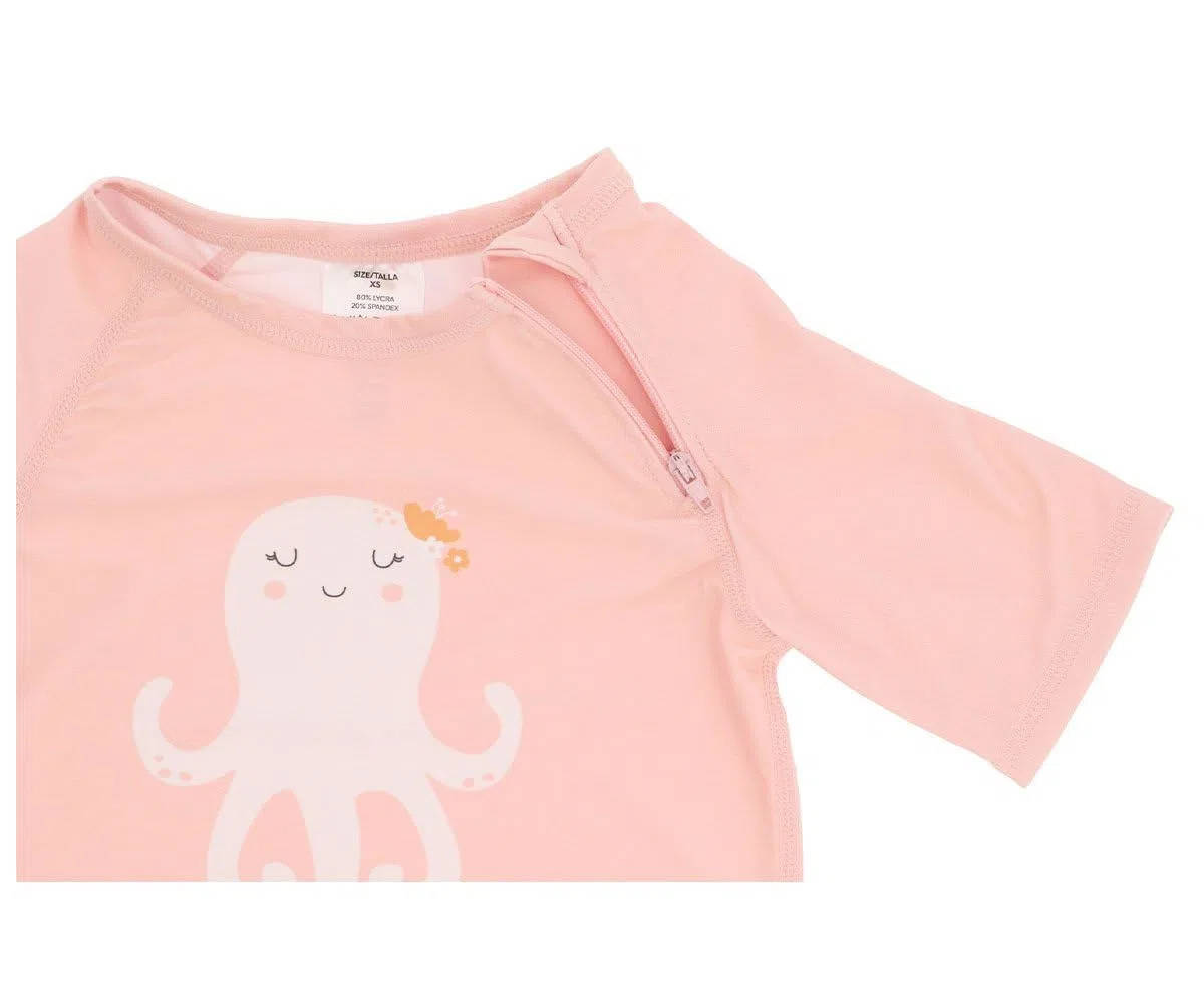 T-Shirt da Bagno Rashguard per Bambini | Costume da Bagno a Maniche Corte con Protezione Solare per Bebè e Bambini, Morbido, Comodo e Facile da Indossare
