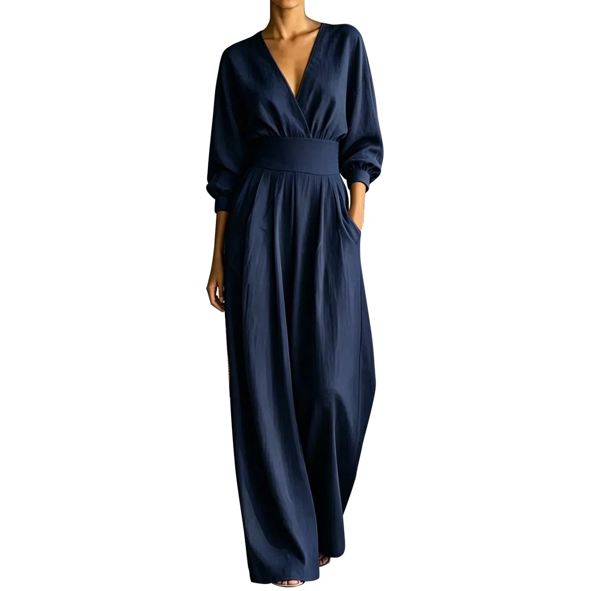 Tuta Elegante Donna Cerimonia Scollo a V Jumpsuit Estive Casual Piece Romper Tute da Monopezzi e Tutine Lunghe a Gamba Larga Completi Eleganti S-5XL