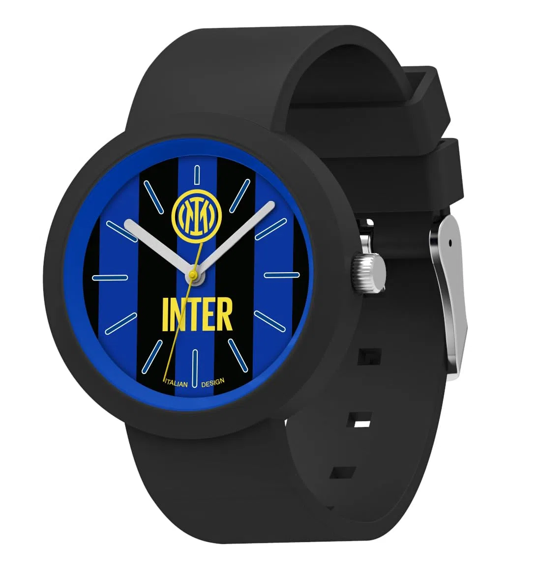 Seven Orologio Inter da polso, Nero Azzurro, Analogico al quarzo, Bambini e Ragazzi, Orologio Sport e Calcio
