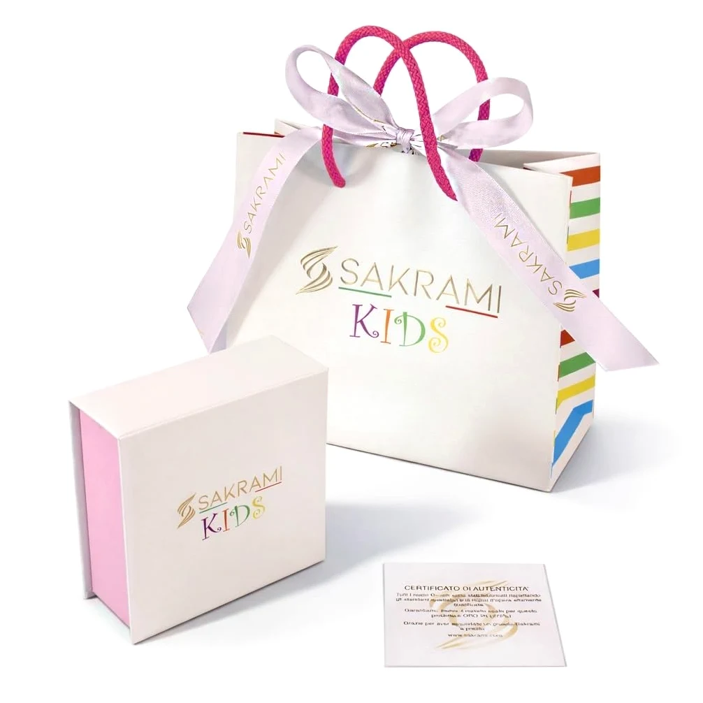 Bracciale Argento 925 Bambina Cordoncino Lilla con Orsetto e Piastrina Incidibile Kids Collection + Regalo Personalizzato - Braccialetto per Nascita Comunione Battesimo Compleanno Ragazzine Bambine
