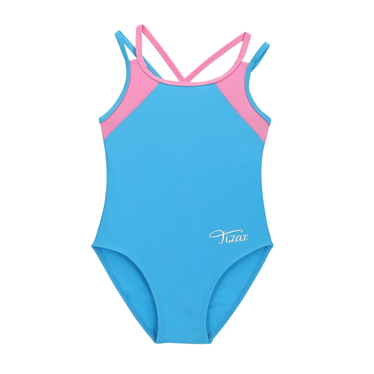 Costume da Bagno Intero per Bambina e Ragazze Cinghie Incrociate Solide Rashguard UPF 50+ Asciugatura Rapida