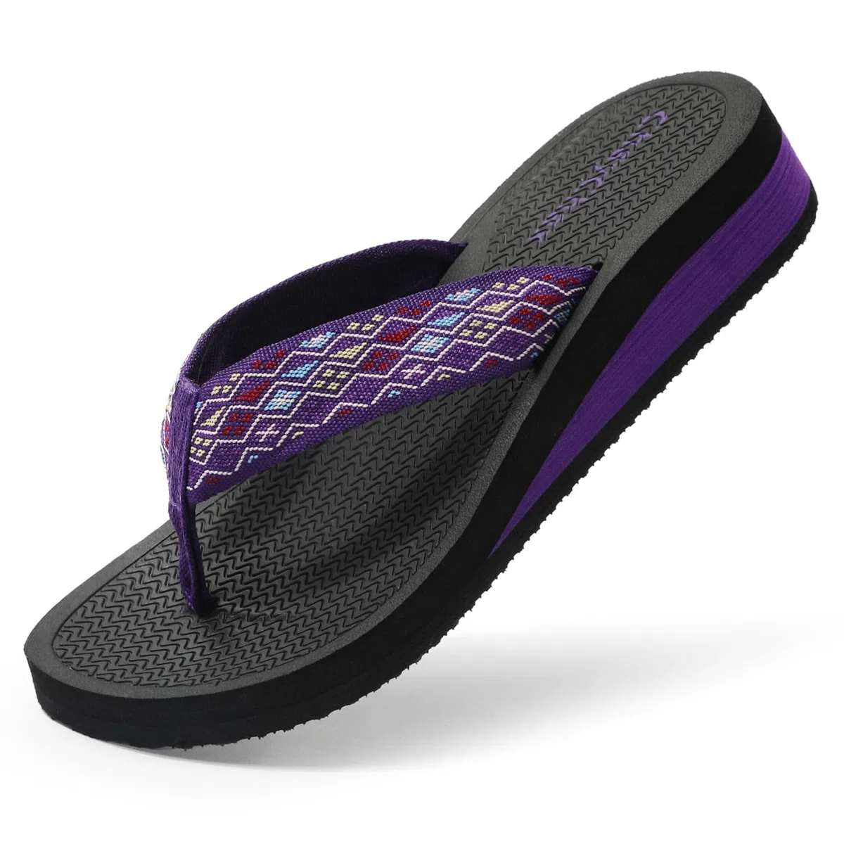 ChayChax Infradito Donna Zeppa Sandali da Spiaggia Leggero Ciabatte Estive Pantofole all’Aperto Antiscivolo