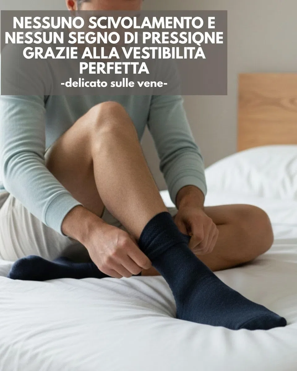 sockenkauf24 6 Paia Calze Diabetici senza Elastico 97% Cotone senza Cucitura Uomo & Donna