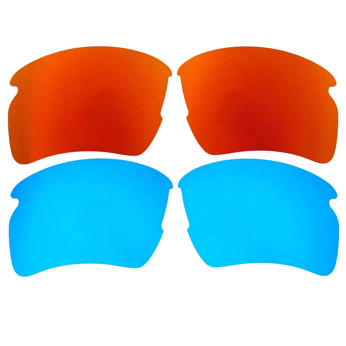 Lenti di ricambio per Oakley Flak 2.0 XL OO9188 polarizzate spessore 1,5 mm prevenzione del sale resistente agli oli