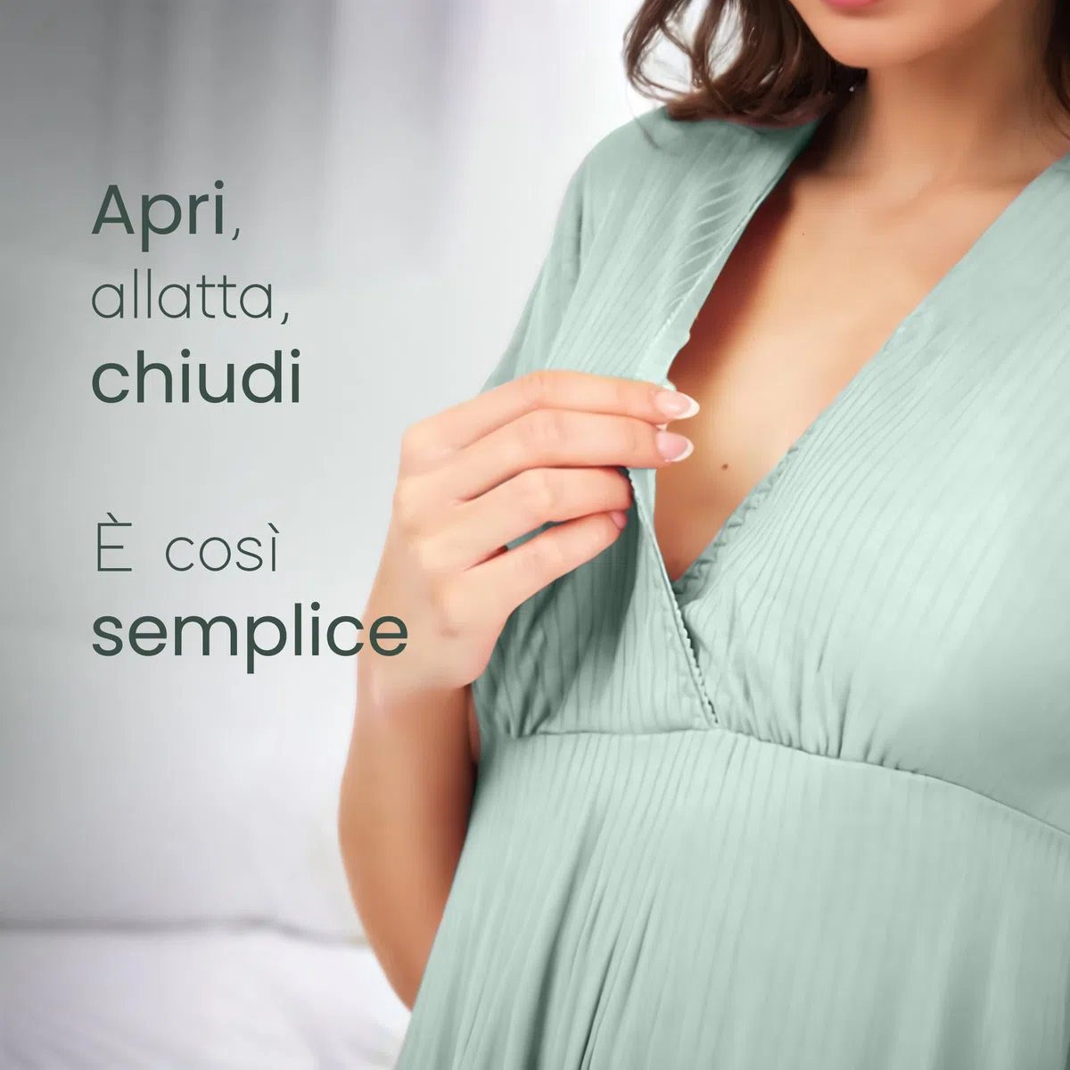 Camicia da Notte Parto Ospedale, Camicia da Notte Premaman, 3 in 1 Allattamento, Ospedale e Gravidanza, Morbida e Transpirante per Il Massimo Comfort