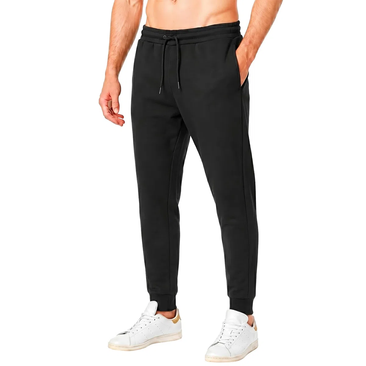RIPT Pantaloni Jogging Uomo Fleece – Joggers con Coulisse, Polsini e Tasche, Pantaloni Tuta Morbidi per Palestra Fitness e Loungewear