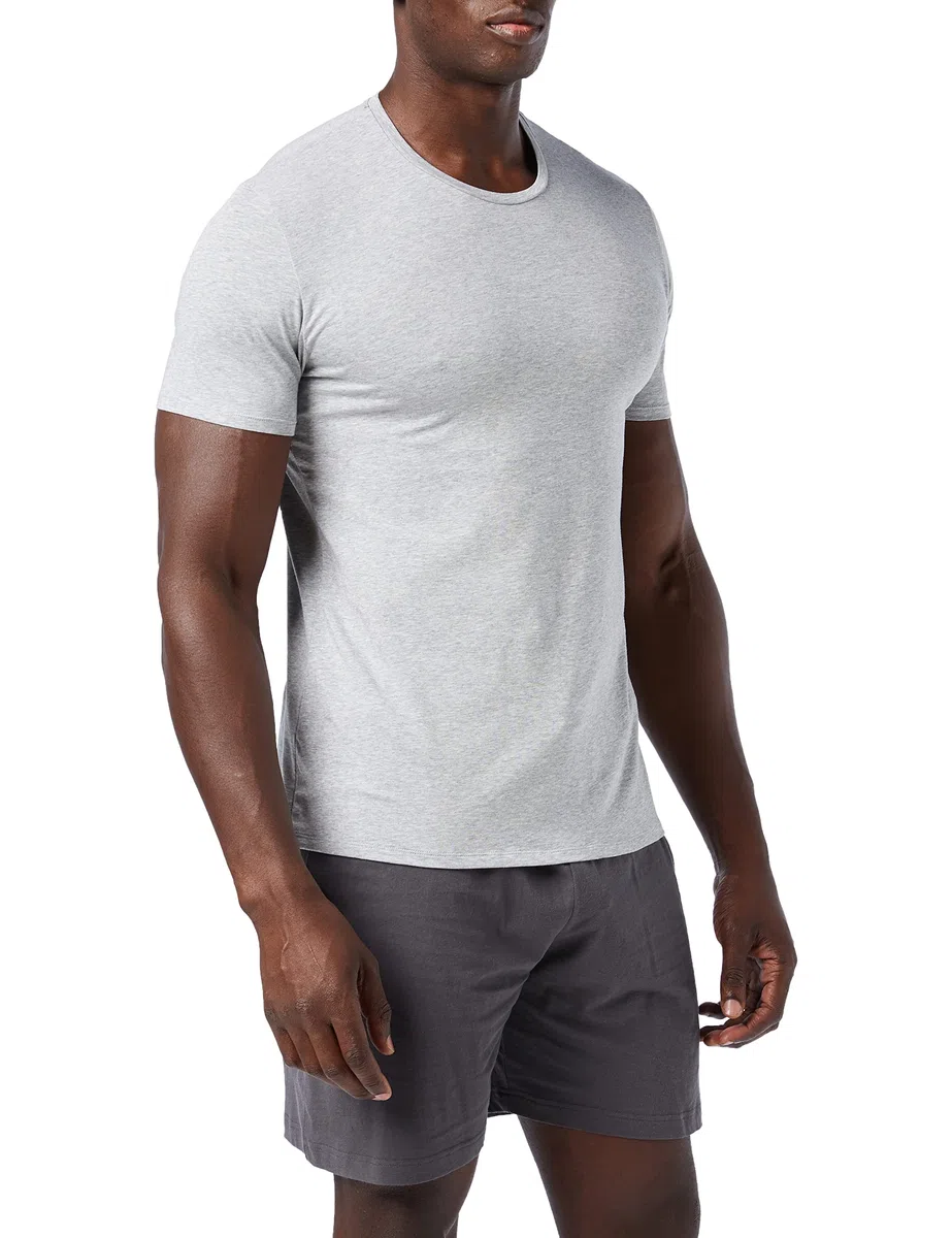 LVB T-Shirt Girocollo in Cotone Supima Stretch Cotton Uomo