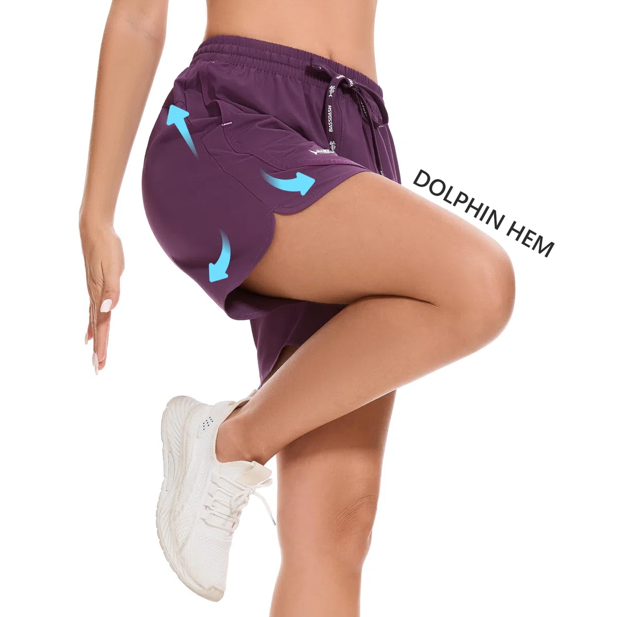 Bassdash UPF 50+ Donna Pantaloncini Shorts da 5” Leggeri per Trekking Escursionismo Impermeabili ad Asciugatura Rapida con Cerniera FP05W