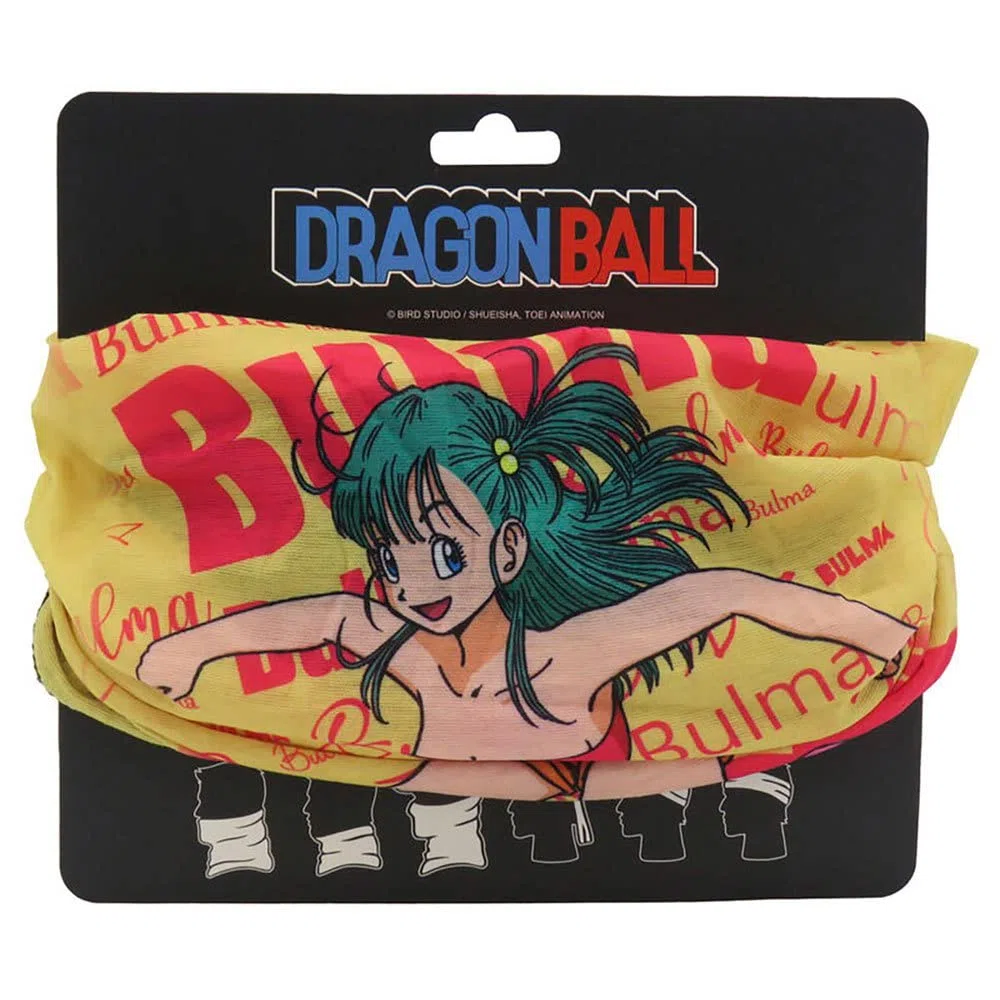 CYPBRANDS Sciarpa Tubolare Dragon Ball-Bulma, Giallo, Taglia Unica Unisex-Adulto