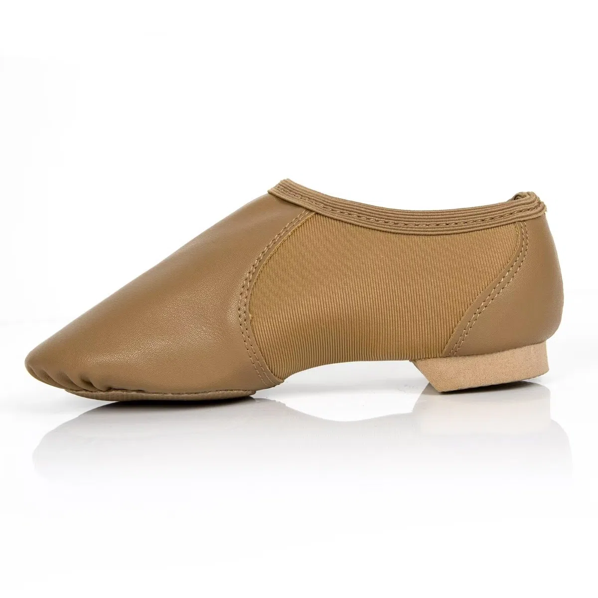 Scarpe da jazz Neo-Flex Slip on in morbida pelle PU, scarpe da ballo moderne con suola divisa per bambini