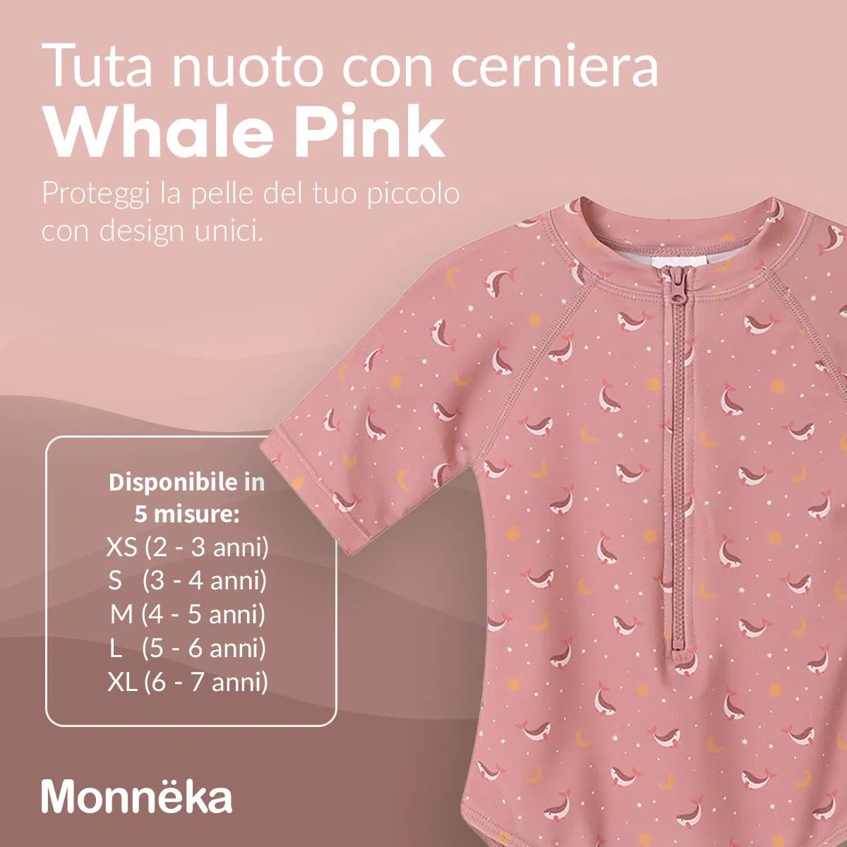 Costume da bagno per neonati e bambini, tuta da nuoto confortevole anti-UV UPF 50+ con cerniera, costume da piscina o spiaggia, morbido e resistente