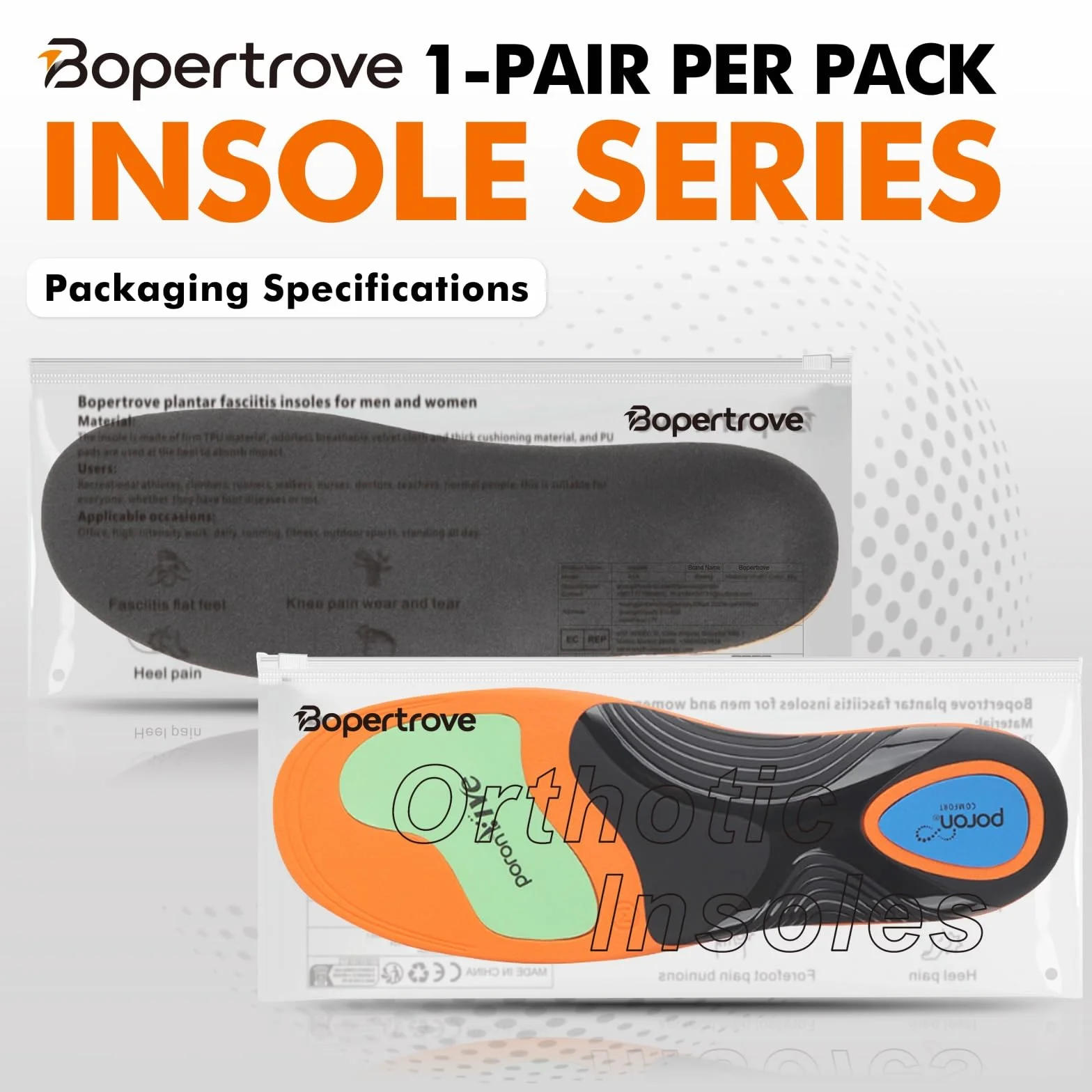 Solette Ortopediche Plantare, Solette Scarpe Antinfortunistiche, Plantari Ortopedici, Plantari Fascite Plantare con Supporto Dell'arco, per Dolore al Tallone, Piede Cavo, Uomini E Donne