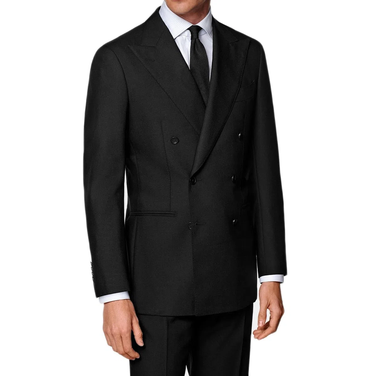 Abito da Uomo Cerimonia Elegante Doppiopetto Vestito Completo Sartoriale Doppio Petto Giacca e Pantalone Formale