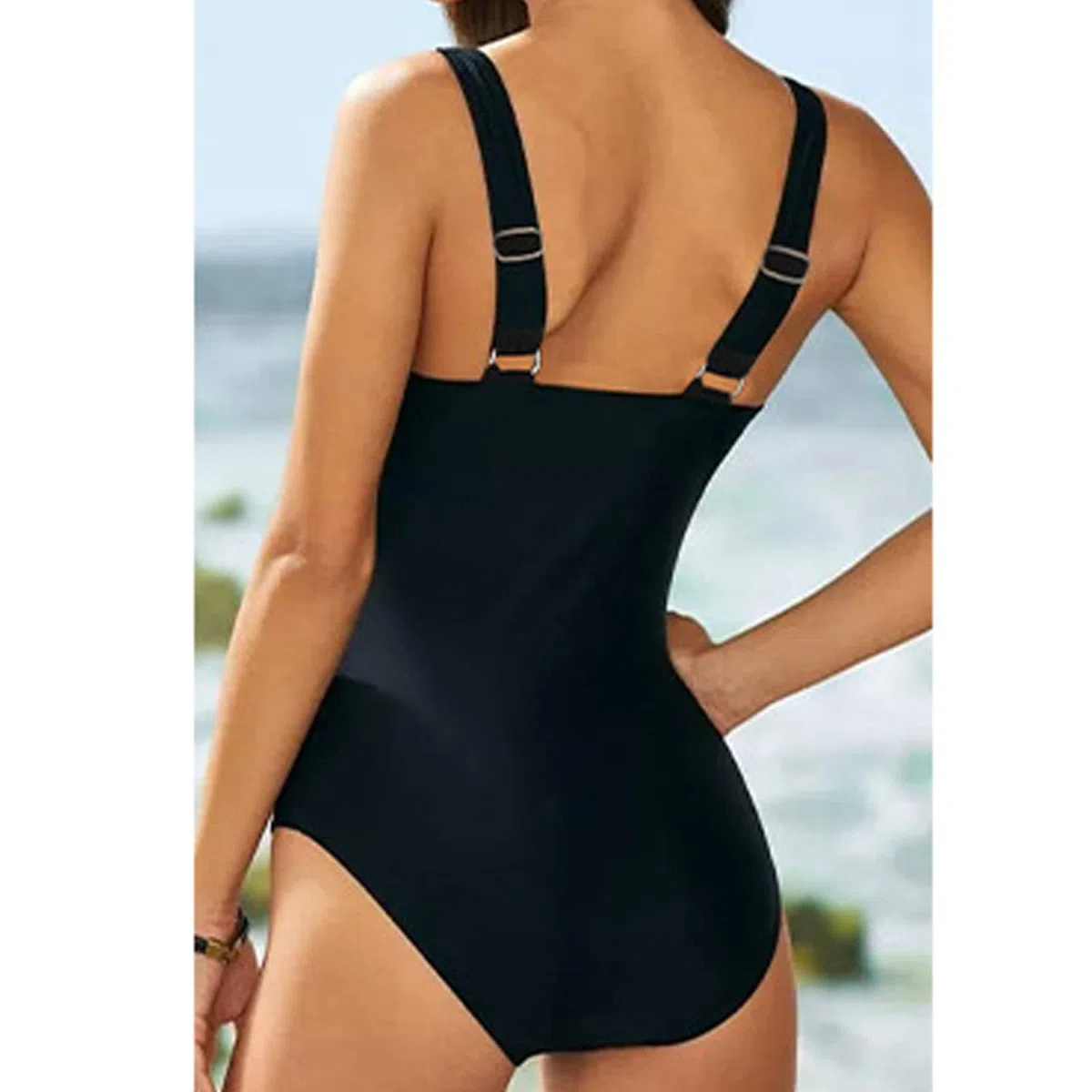 Costume Intero Donna V Scollo Backless Controllo della Pancia Vintage Costume da Bagno Un Pezzo Curvy Monokini Beachwear Mare Piscina e Spiaggia Sexy Costume Intero