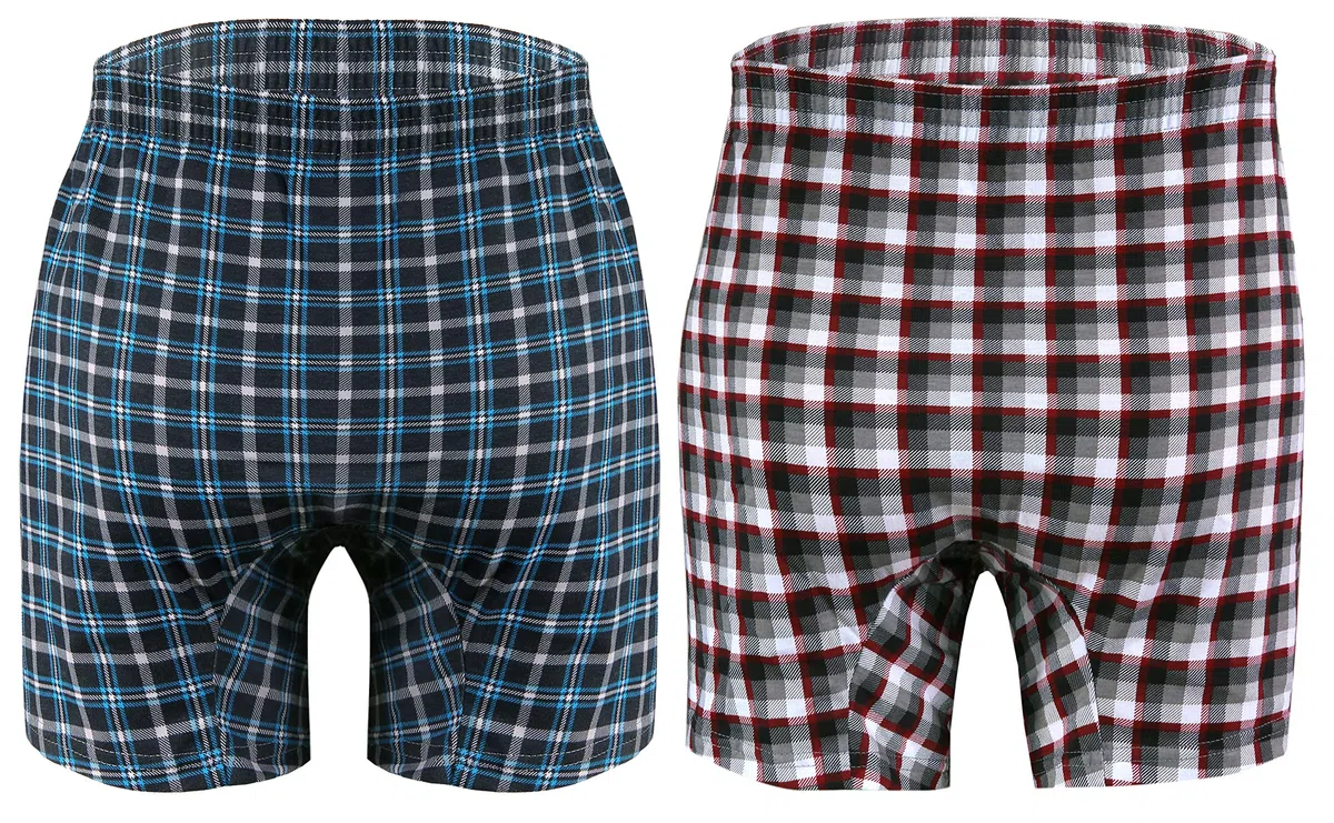 sesto senso Pantaloncini Pigiama Uomo Corti Shorts Cotone Quadri Semplice