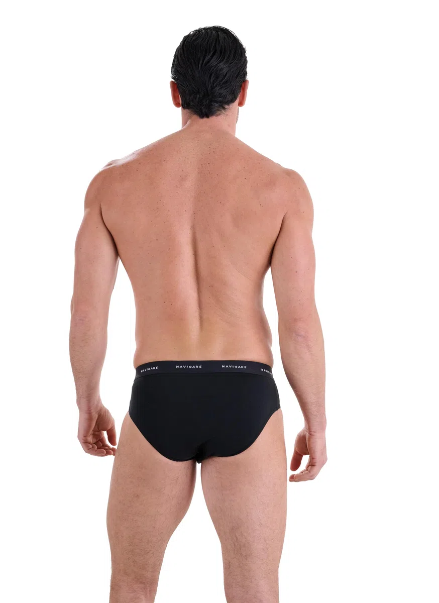 Navigare Slip Uomo – Pack da 6 – Jersey Cotone Elasticizzato – Nuova Collezione 2025 – Bianco/Nero/Assortiti Slip Uomo (Pacco da 6)