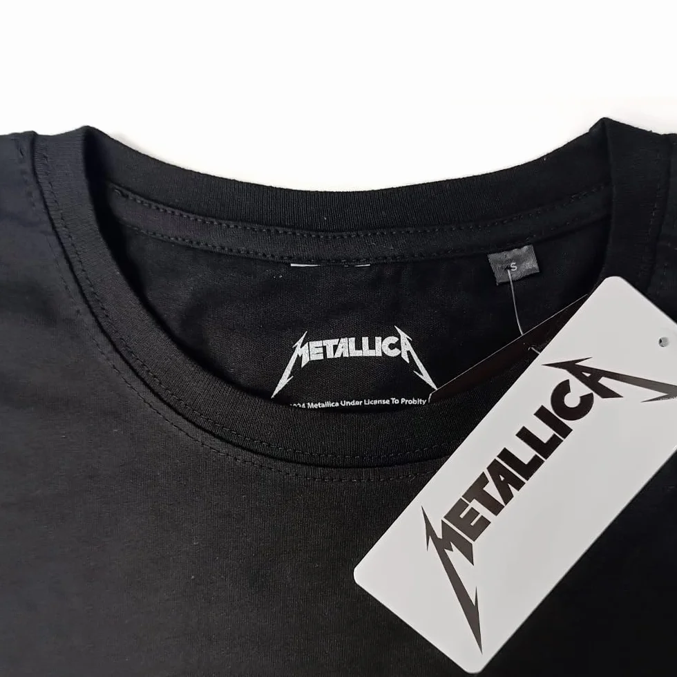 Metallica T-Shirt Master of Puppets. Maglietta Rock Ufficiale. Band Heavy Metal. Maglia Unisex Adulto Ragazzo.