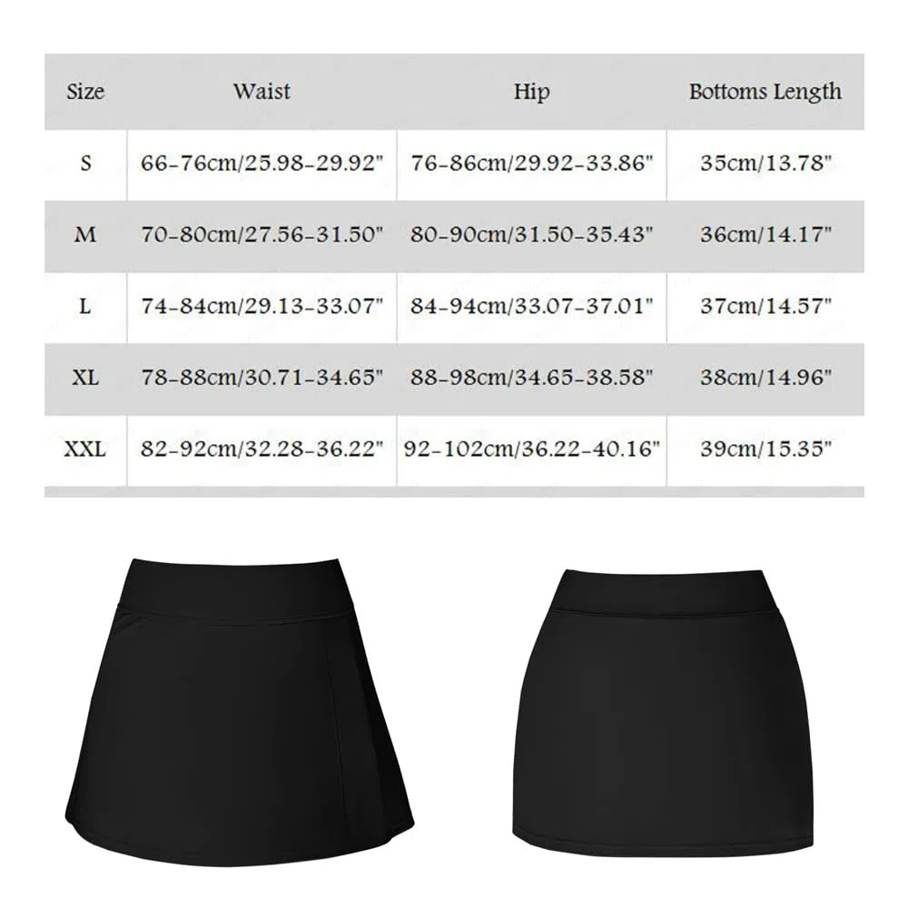 Gonna Costume da Bagno Donna Monocolore con Slip Integrato e Spacco Laterale Asciugatura Rapida 2 in 1 per Spiaggia e Piscina