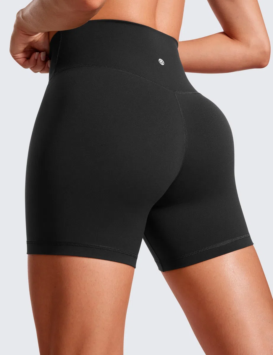 CRZ YOGA Donne Butterluxe Crossover A Vita Alta Yoga Pantaloncini da Motociclista - 13cm