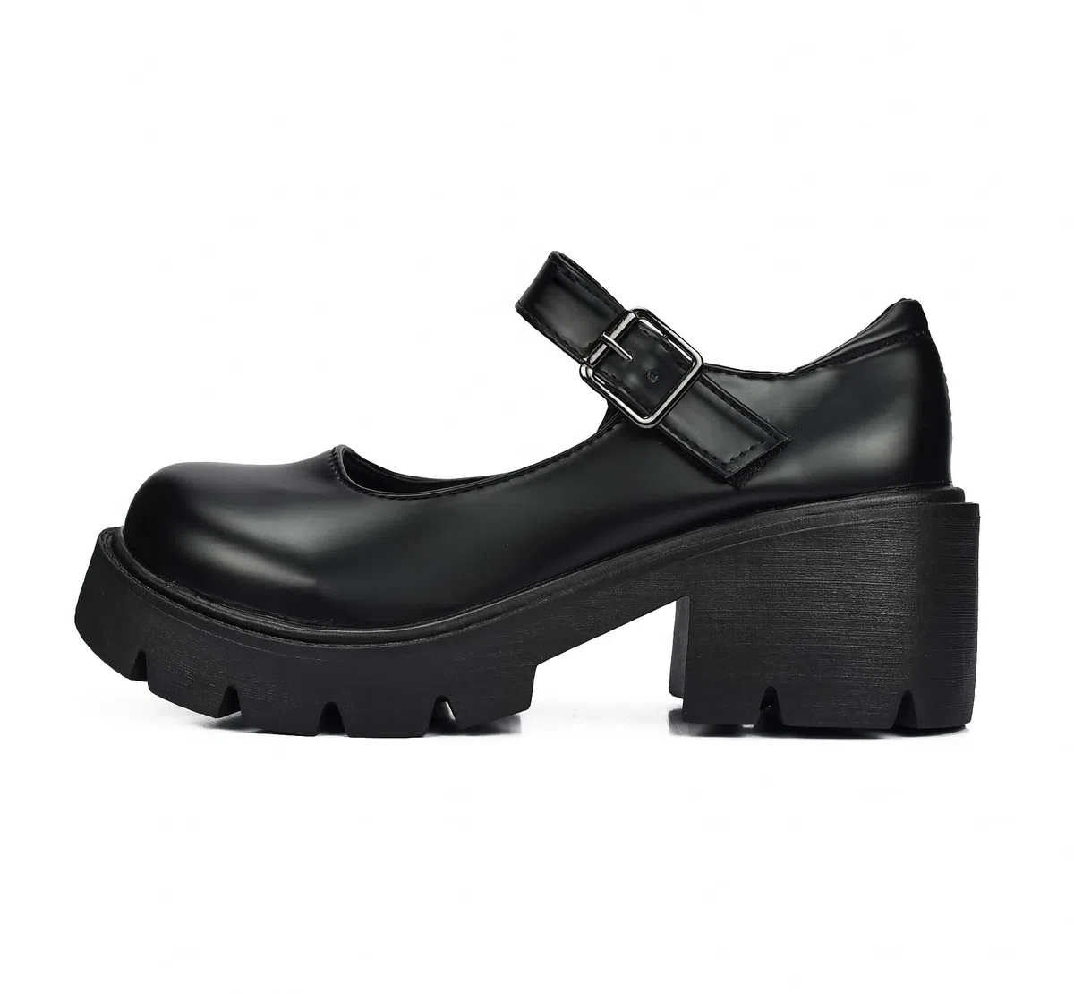 Mary Jane Plateau da Donna Scarpe di Piattaforma con Cinturino Comode con Tacco Largo Lolita