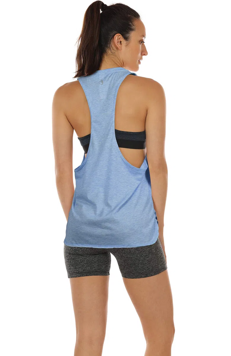 icyzone Canotta Donna Sportiva Traspirante e Sciolto Senza Maniche Atletica Palestra Camicie Corsa Yoga Tank Top (Pacco da 3)