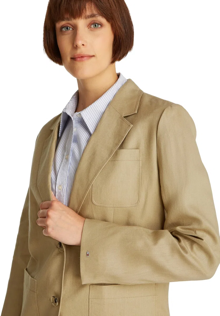 Tommy Hilfiger Donna Blazer Linen Regular Monopetto