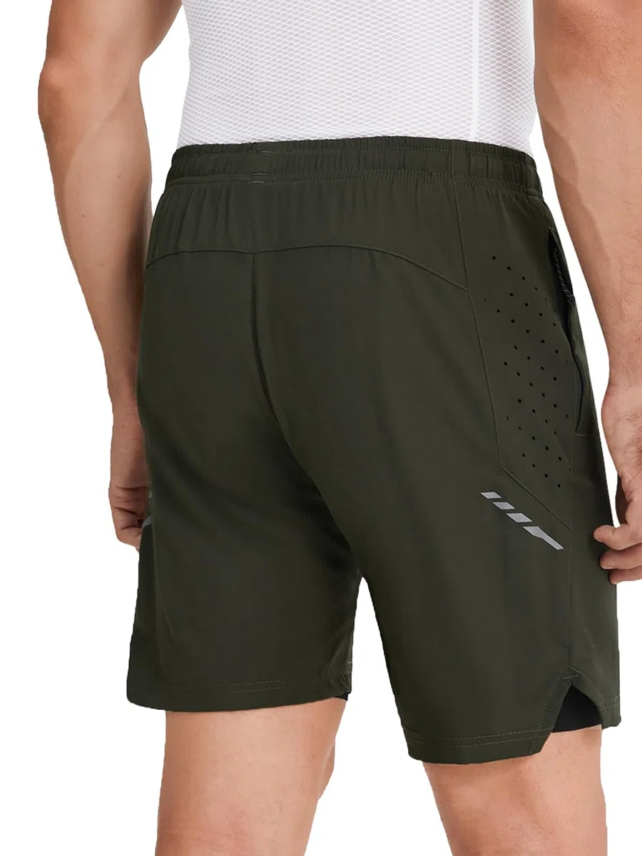 ARSUXEO Pantaloncini da Ciclismo da Uomo Pantaloncini da Mountain Bike Imbottiti e Larghi 2506