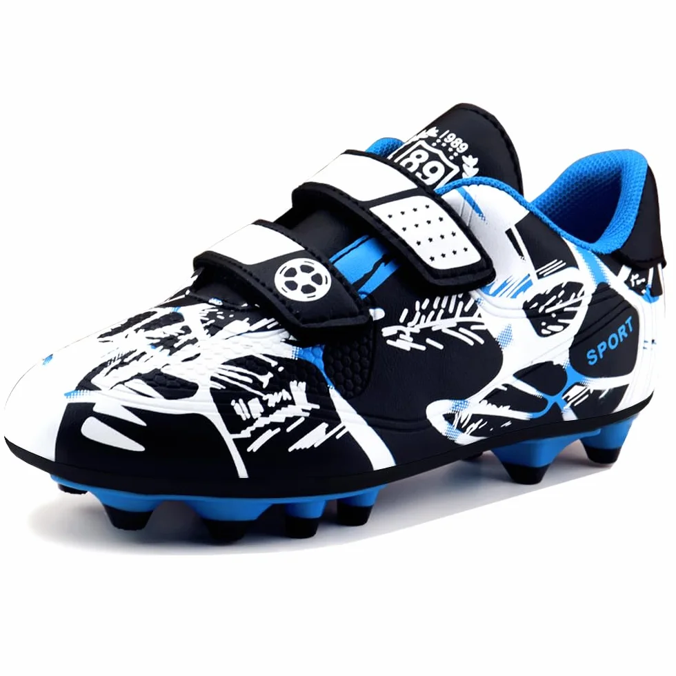 Scarpe da Calcio Ragazzi Ragazze Scarpe da Calcio Bambini Scarpe da Allenamento Antiscivolo per Esterni Unisex Sneakers 28-37