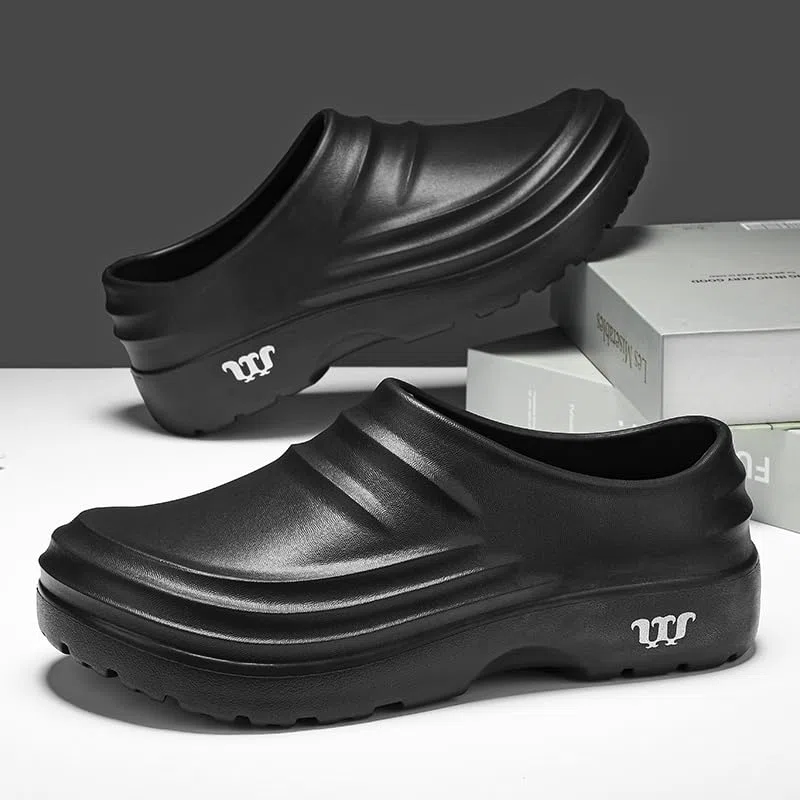 MEIAGDT Scarpe da Cucina Antiscivolo da Uomo e da Donna, Scarpe da Cuoco Resistenti all'olio e Impermeabili con Suola in Gomma Antiscivolo, Zoccoli da Uomo