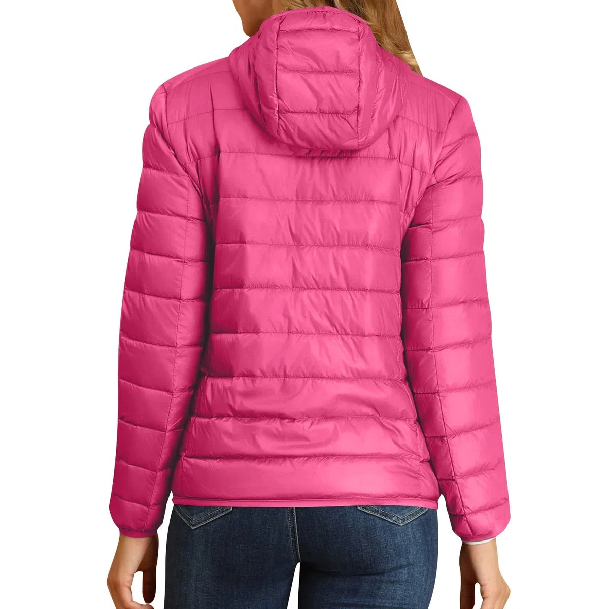 Giacca da Donna Invernale con Cappuccio, Moda Donna Tinte Unite, Piumini Cerniera con Tasche Classic - Coat Caratteristico Unico