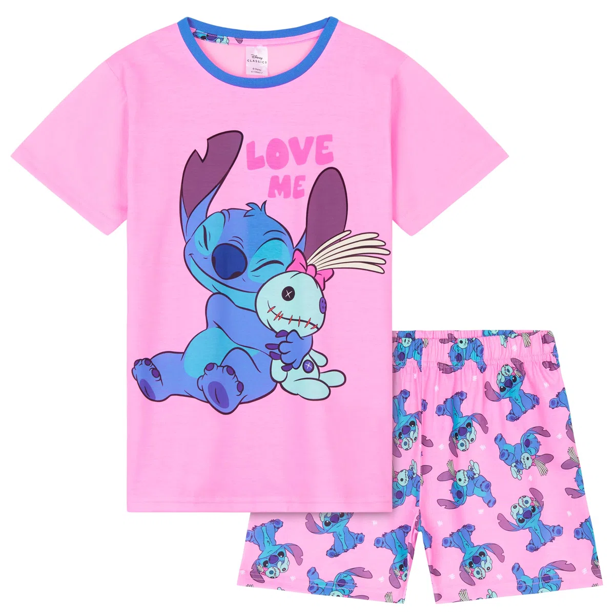 Disney Pigiama Corto Bambina, Morbido Traspirante Abbigliamento da Casa Set