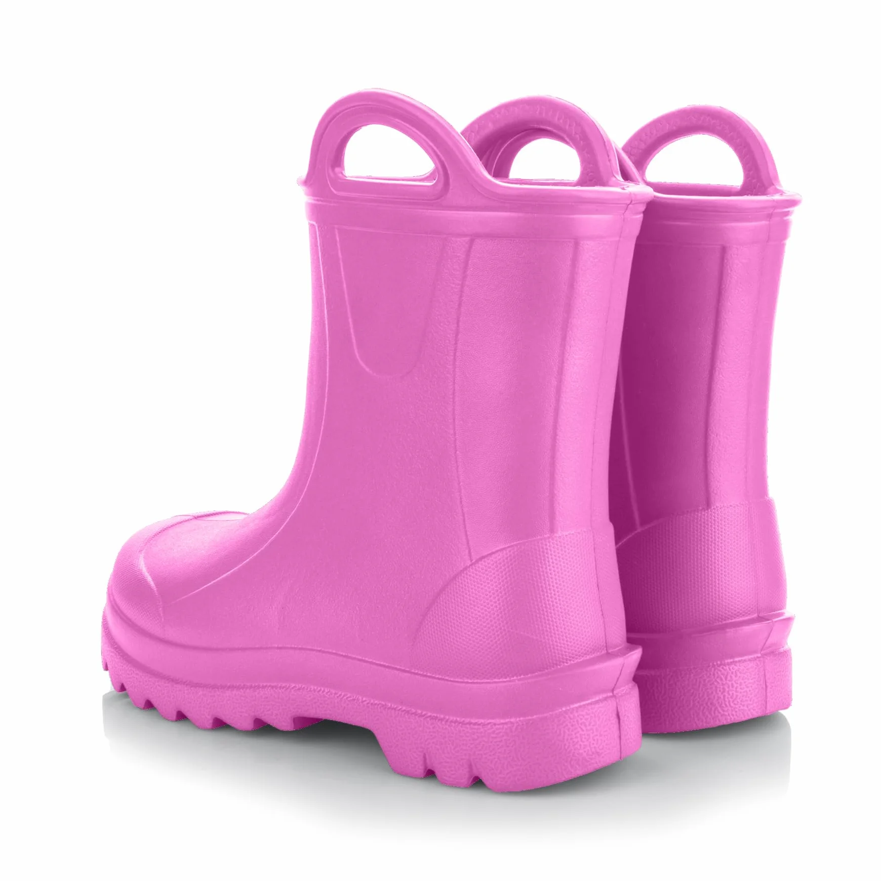 GoSplash Stivali di gomma per bambini - molto comodi in materiale EVA leggera per bambini e bambine belli robusti impermeabili con maniglia per indossarli facilmente antiscivolo