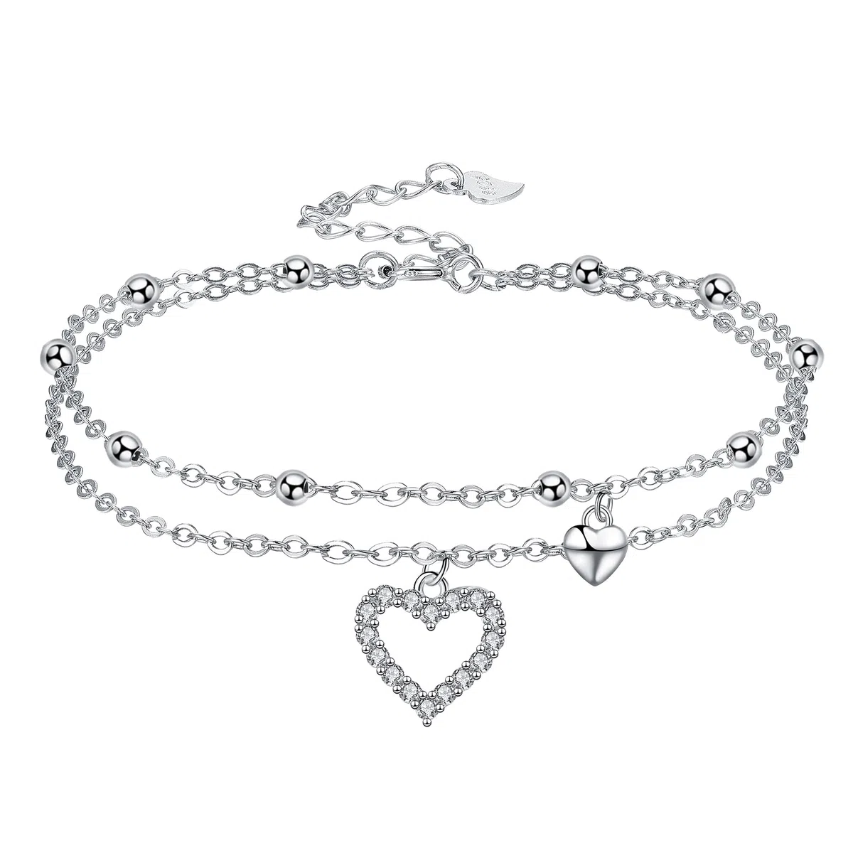 Cavigliera Donna Argento 925 Non Sbiadire Cavigliera-con Confezione Regalo Regali di Gioielli Estivi