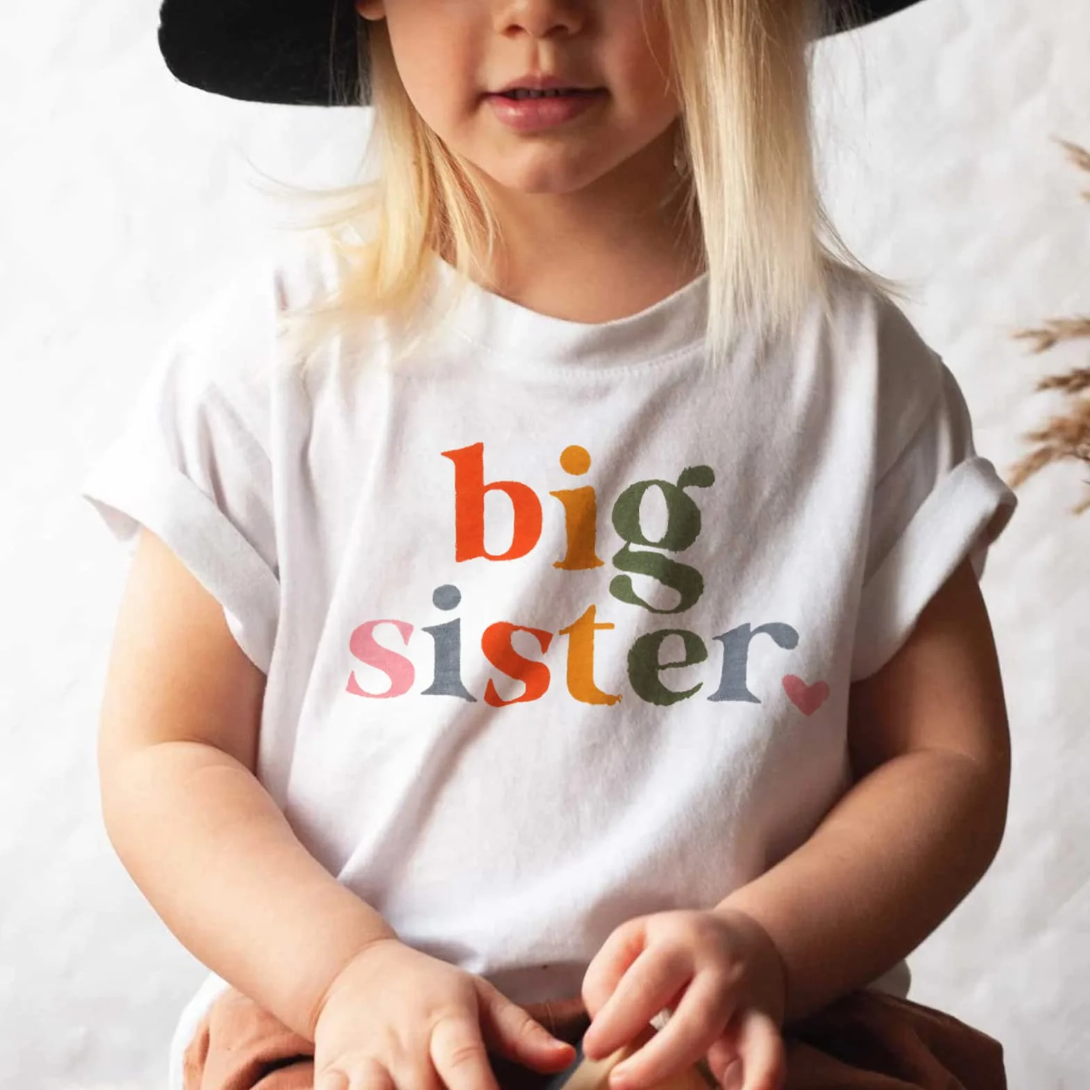 Big Sister Shirt Baby Annuncio per ragazze Vestito Grande Sorella Maglietta estiva a maniche corte Top Promoted to Big Sister Tees Dolce girocollo Camicia in cotone