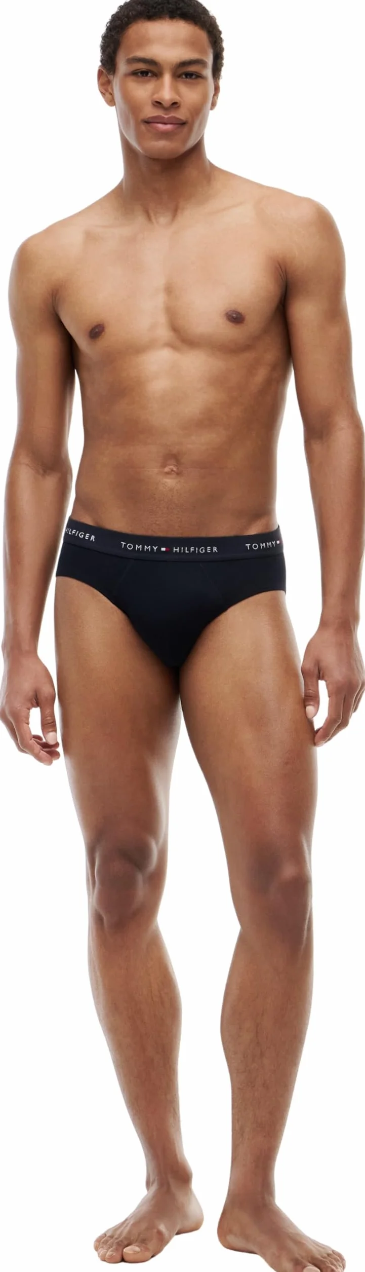 Tommy Hilfiger Premium Essenziali Allungano Cotone 3-Pack Breve, Marina con Oliva Notte/Peacoat/Grigio Ghiacciaio