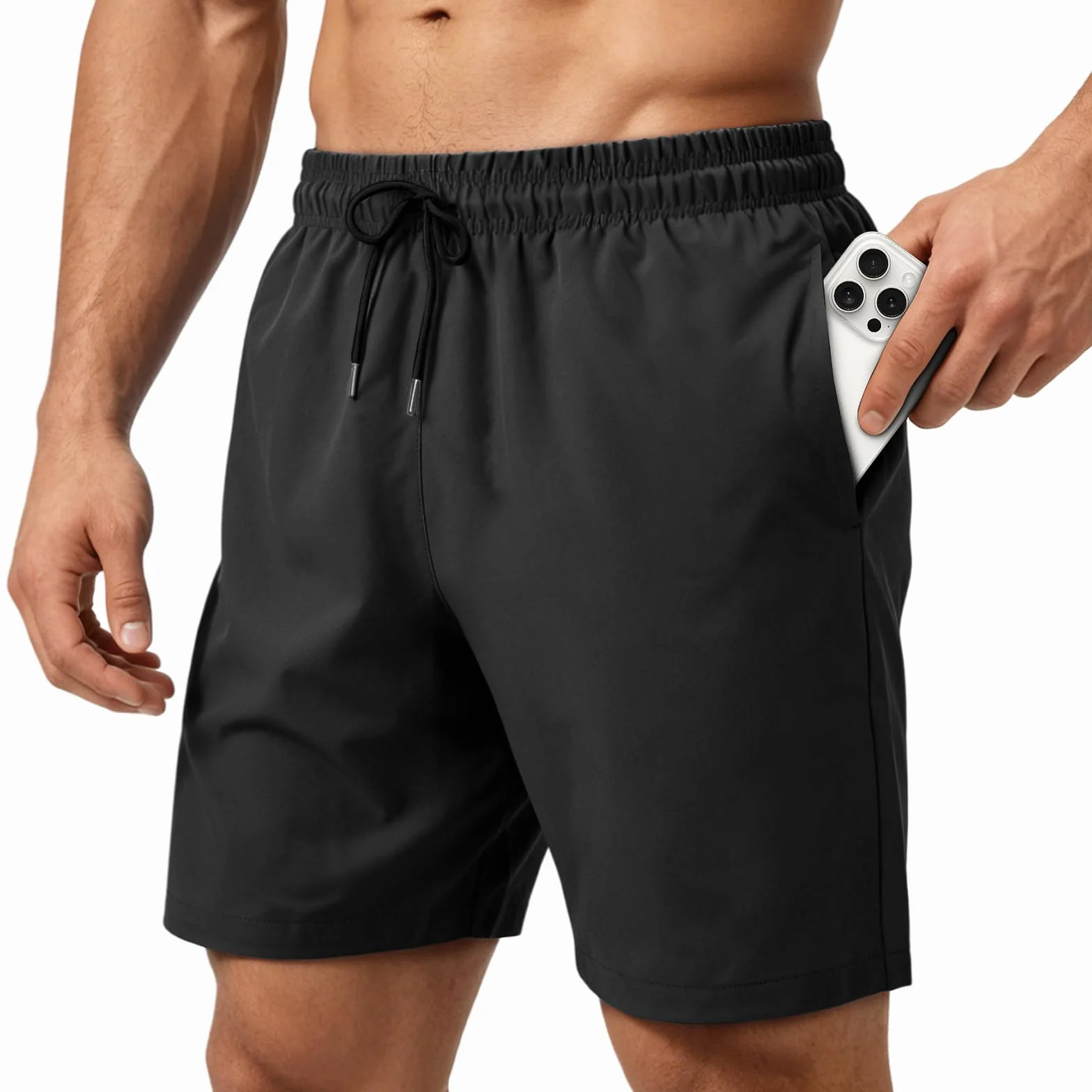 HEOAARG Costumi da Bagno Uomo Leggeri Pantaloncini da Bagno Asciugatura Rapida Costume Uomo Mare Traspirante Bermuda Shorts con Tasche con Cerniera E Coulisse Elastiche