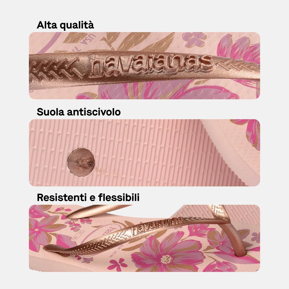 Havaianas - Slim Organic, Infradito da Donna Eleganti, Resistenti e Versatili con Suola Antiscivolo, Donna