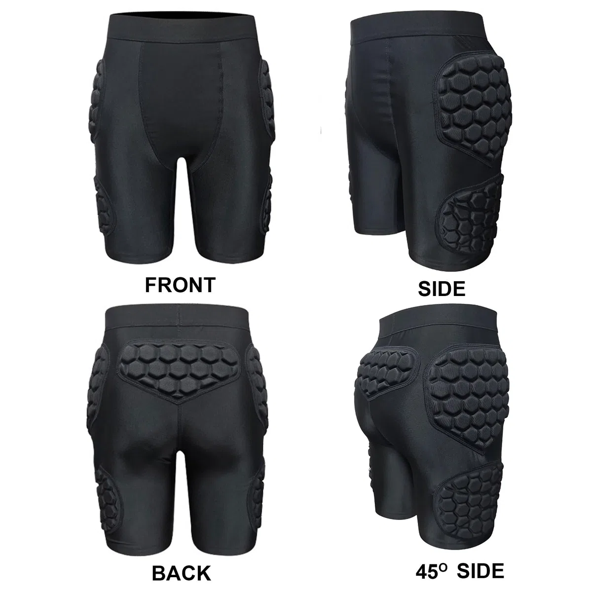Pantaloncini da Portiere Imbottiti, Divise da Portiere, Pantaloncini protettivi in ​​Spugna Spessa Eva da Calcio, Attrezzatura for l'allenamento, Pantaloncini protettivi nel Calcio(S)