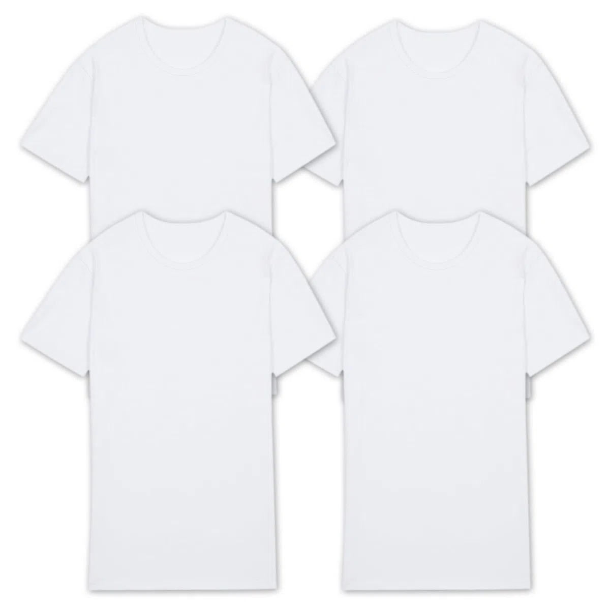 Magliette da Uomo 100% Cotone Caldo Felpato Pacco da 4 Pezzi T-Shirt Maniche Corte Magliette e Canottiere Intime Made in Italy