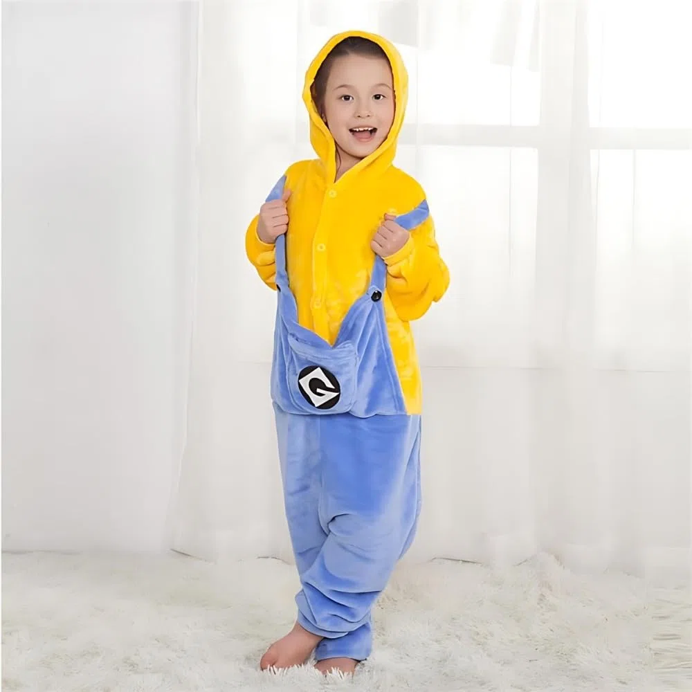 Kigurumi Onesie Costume per bambini – Pigiama animale, unisex, taglia 95 – 145 cm