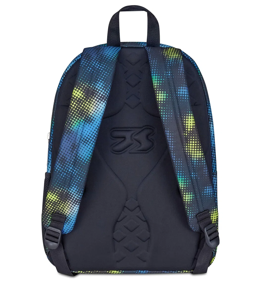 Seven Zaino Scuola Freethink, Verde Blu, Doppio Scomparto Con Tasca per PC e Tasca per Borraccia, 34 L, Scuola Media e Superiore, Zaino Ragazzo