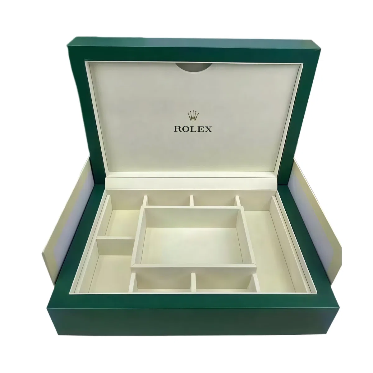 Verde Scatola Orologio Conservazione Custodia Vetrina Organizzatore Premium Velluto Interno Protezione Porta per Rolex