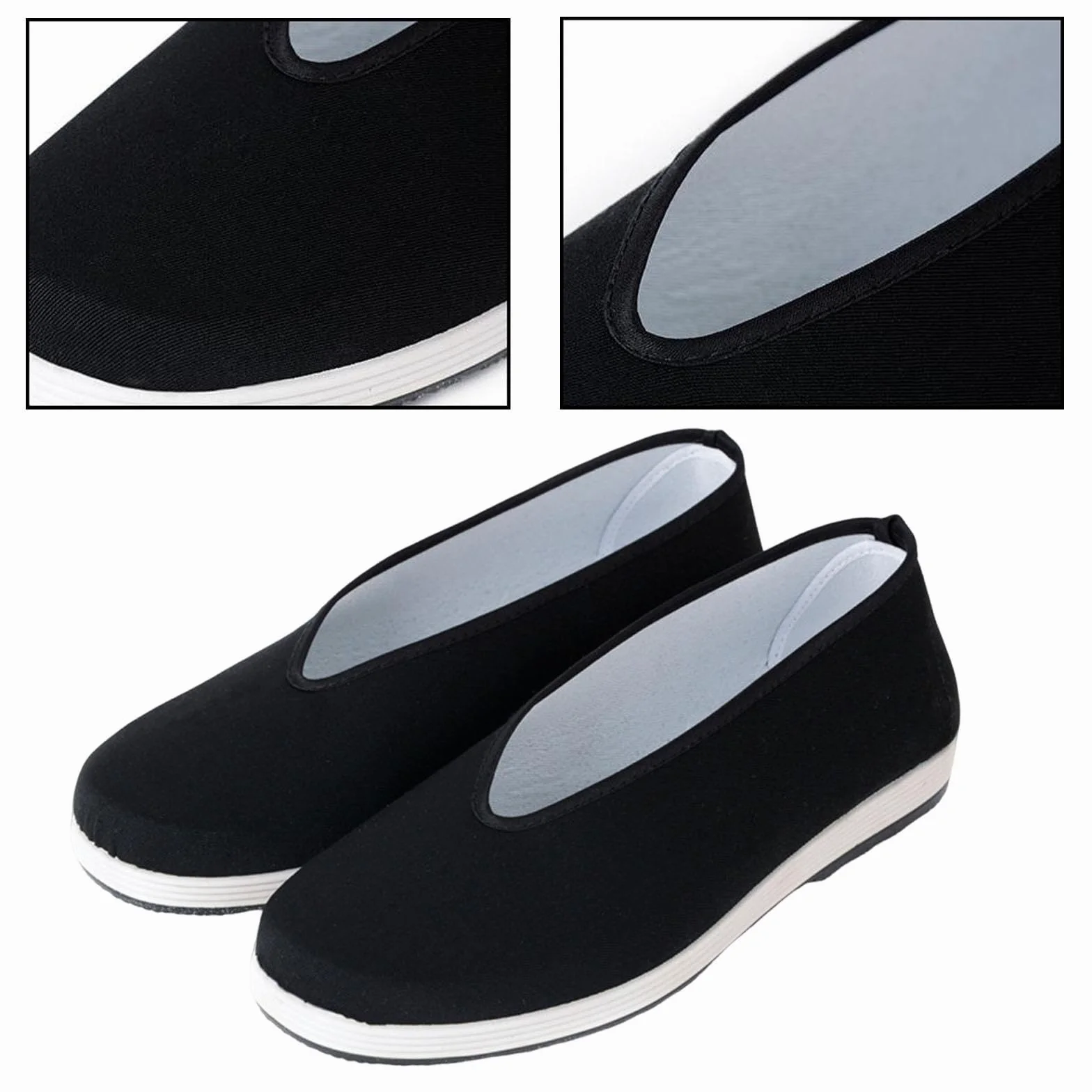 Amagogo Scarpe Kung Fu Scarpe di tela Suola in gomma antiscivolo per uomo e donna, Scarpe tradizionali cinesi traspiranti Scarpe per arti marziali