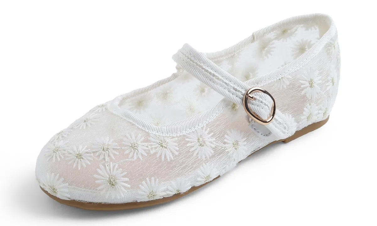 Feversole Girls Cute Dress,Ragazze Mary Jane Strap Scarpe Basse Ballerine da Principessa Scarpe da Scuola Piatte