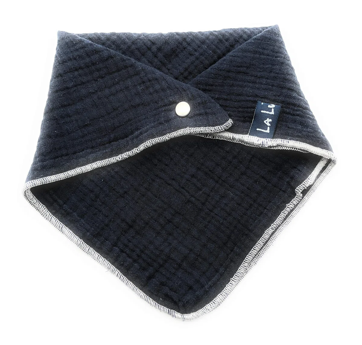 LA LUNA Sciarpa Baby + Bambini 0-6 anni - Crescita con il Bambino, Fazzoletto da Collo Triangolare Cotone Mussola Tinta Unita, Morbido Assorbente Lavabile, Attrezzatura Iniziale Foulard Bandana