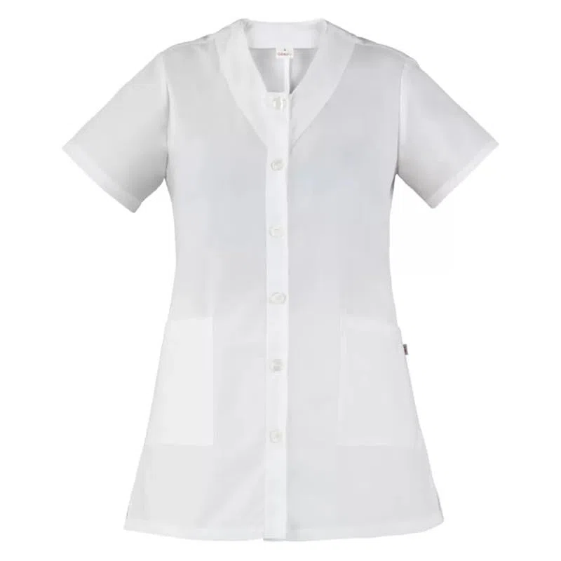 Giblor's Casacca CAMELIA per Hotel Casa Colf Pulizie da Donna Regular Fit BIANCO