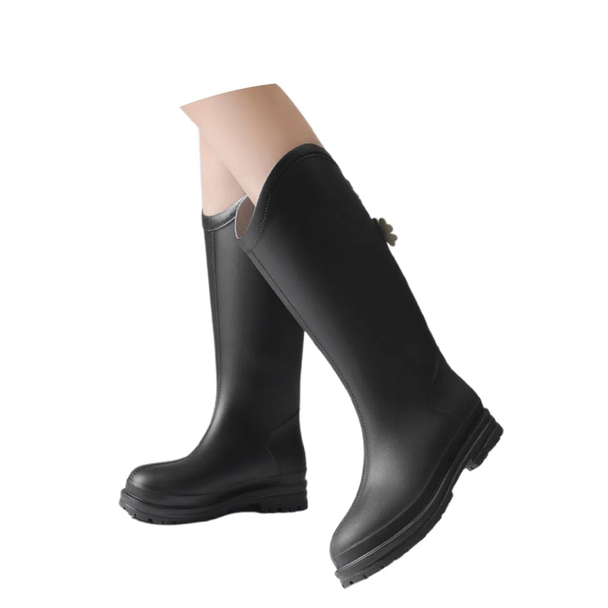 Donna Stivaletti Pioggia Stivali da Giardino in Gomma da Lavoro Wellies Ankle Boots Tronchetti Donna Altezza Stivaletti Moda Antivento Stivali Wellies Ankle Boots per Esterni, Giardino e Cortile