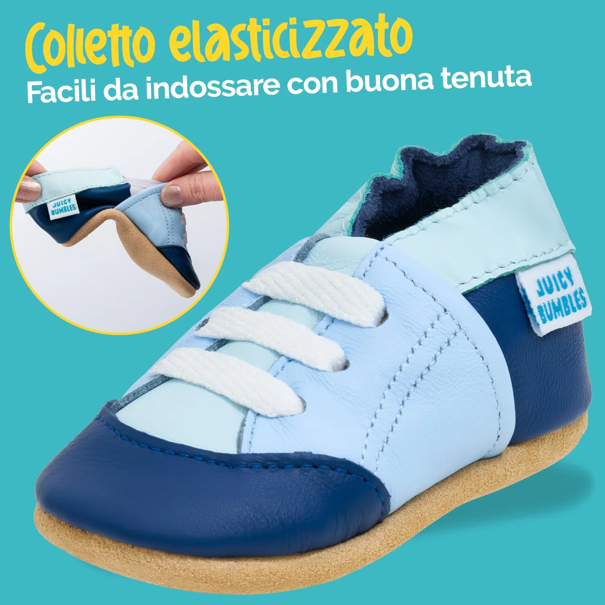 Scarpe Bambino in Morbida Pelle - Scarpine Neonato in Pelle con Suolla Scamosciata - Scarpe Primi Passi - Scarpette Neonato - Scarpe Bambina Ragazza Ragazzo …