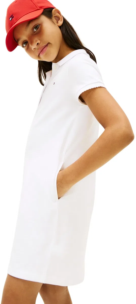 Tommy Hilfiger Essential Polo Dress Kg0kg08564 Vestiti Bambine e Ragazze (Pacco da 1)