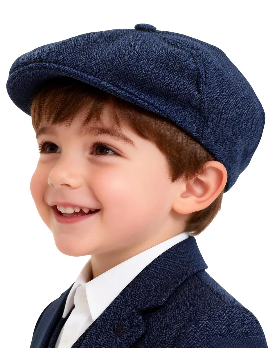 mintgreen Coppola Bambino Ragazzi, Bambini Strillone cap Vintage Tweed Berretto Cappello